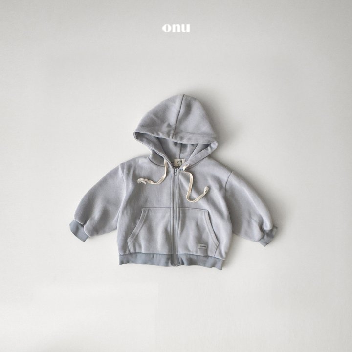 Onu - Korean Children Fashion - #magicofchildhood - Label Hood Zip-up Jacket
