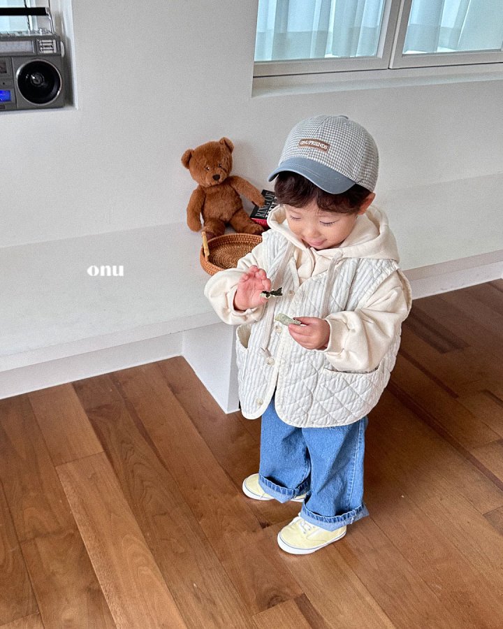 Onu - Korean Children Fashion - #magicofchildhood - Square Stripe Quilted Vest - 10