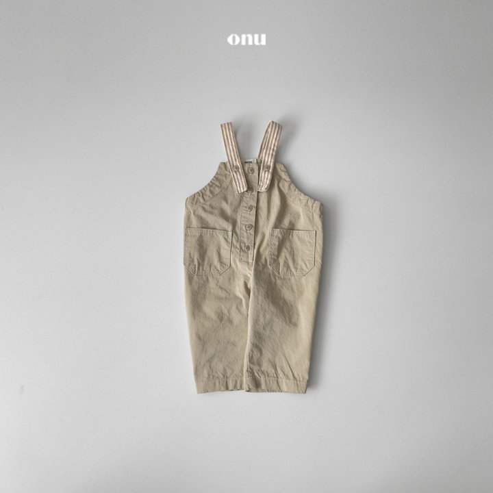 Onu - Korean Children Fashion - #minifashionista - Stitch Suspenders Pants - 2