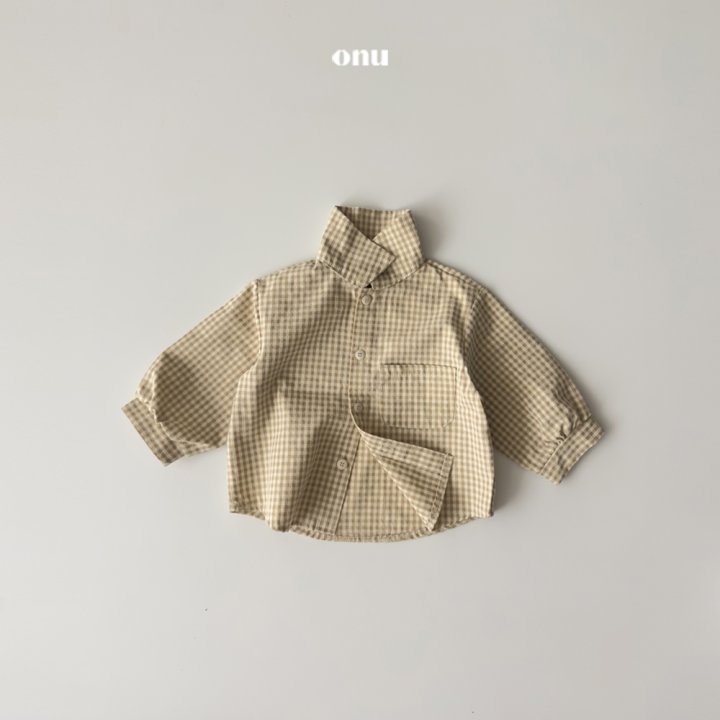 Onu - Korean Children Fashion - #prettylittlegirls - Check Shirt
