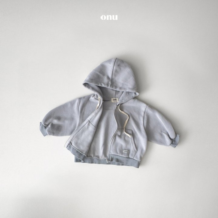 Onu - Korean Children Fashion - #prettylittlegirls - Label Hood Zip-up Jacket - 3