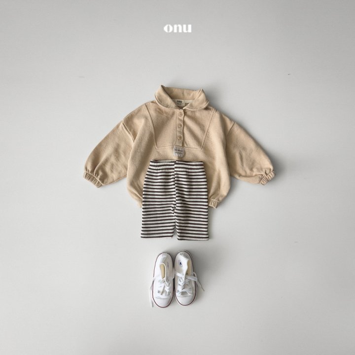 Onu - Korean Children Fashion - #prettylittlegirls - Label Collar Sweatshirts - 6