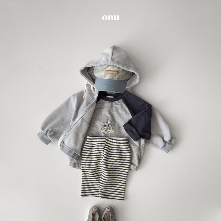 Onu - Korean Children Fashion - #stylishchildhood - Label Hood Zip-up Jacket - 6