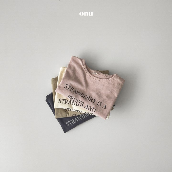 Onu - Korean Children Fashion - #todddlerfashion - Strawberry Tee - 5