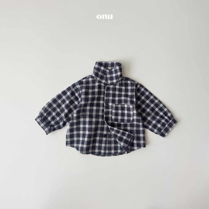 Onu - Korean Children Fashion - #todddlerfashion - Check Shirt - 2