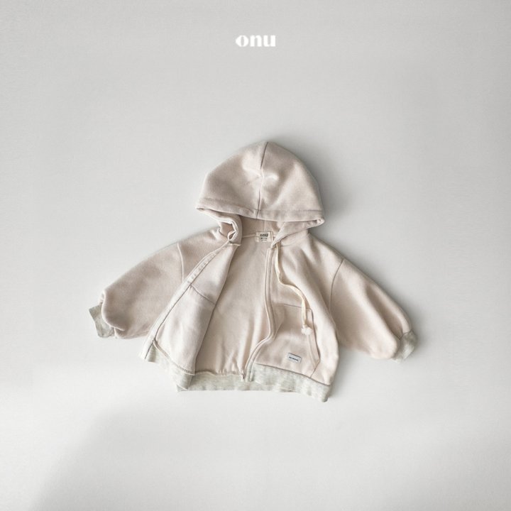 Onu - Korean Children Fashion - #prettylittlegirls - Label Hood Zip-up Jacket - 4