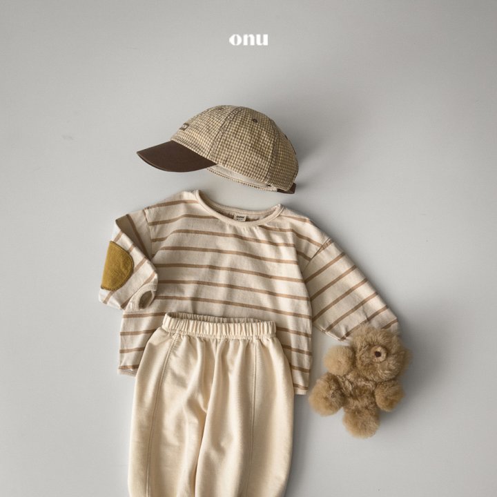 Onu - Korean Children Fashion - #todddlerfashion - Sleeve Stripe Tee - 8