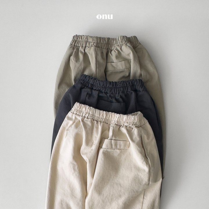 Onu - Korean Children Fashion - #todddlerfashion - Twill Pleated Pants - 4