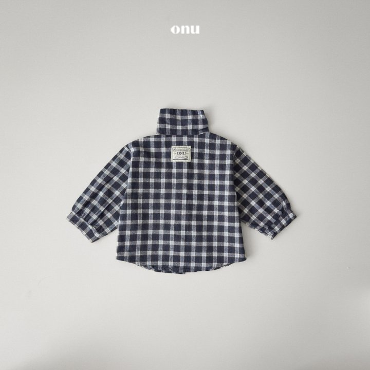 Onu - Korean Children Fashion - #toddlerclothing - Check Shirt - 3