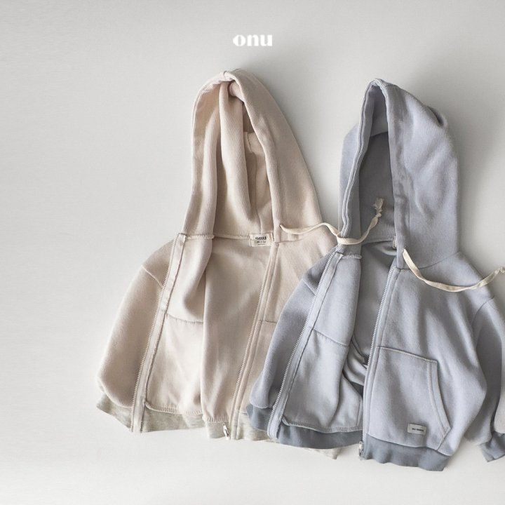 Onu - Korean Children Fashion - #toddlerclothing - Label Hood Zip-up Jacket - 5