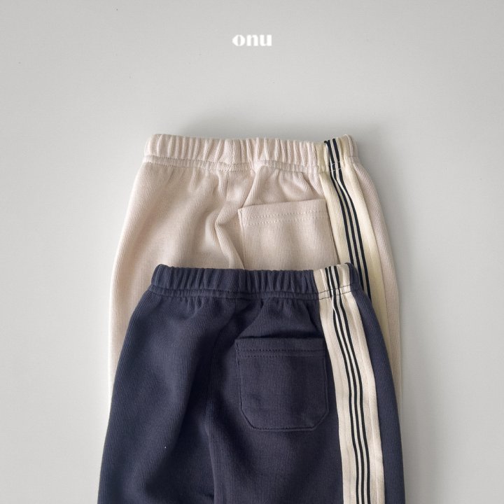 Onu - Korean Children Fashion - #todddlerfashion - Tape Line Pants - 4