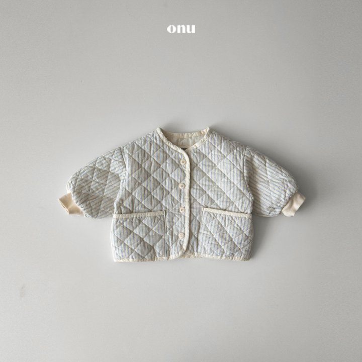 Onu - Korean Children Fashion - #toddlerclothing - Square Quilted Jumper