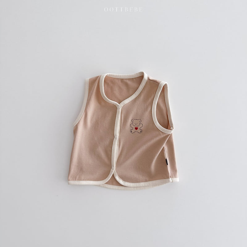 Oott Bebe - Korean Baby Fashion - #babyboutique - Sweet Modal Vest - 9