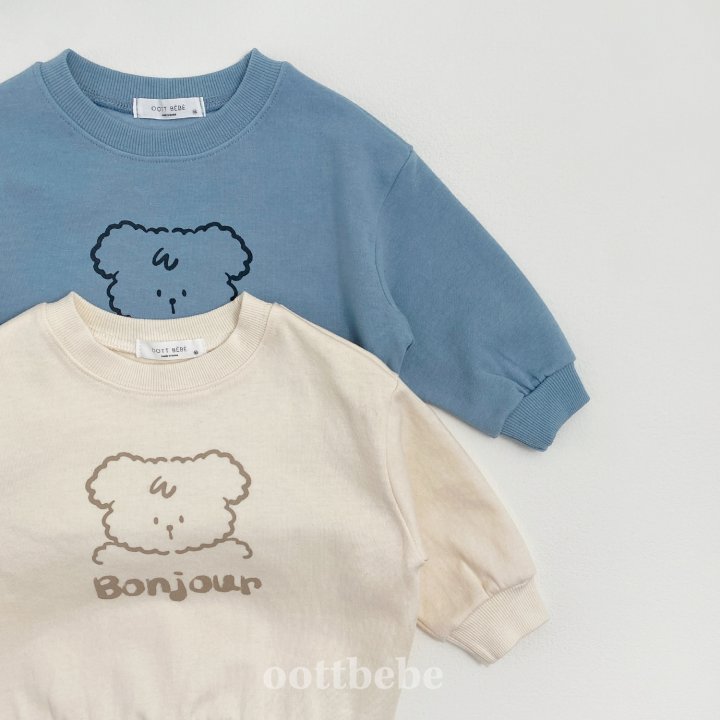 Oott Bebe - Korean Baby Fashion - #babyboutiqueclothing - Bonjour Puppy Top Bottom Set - 9