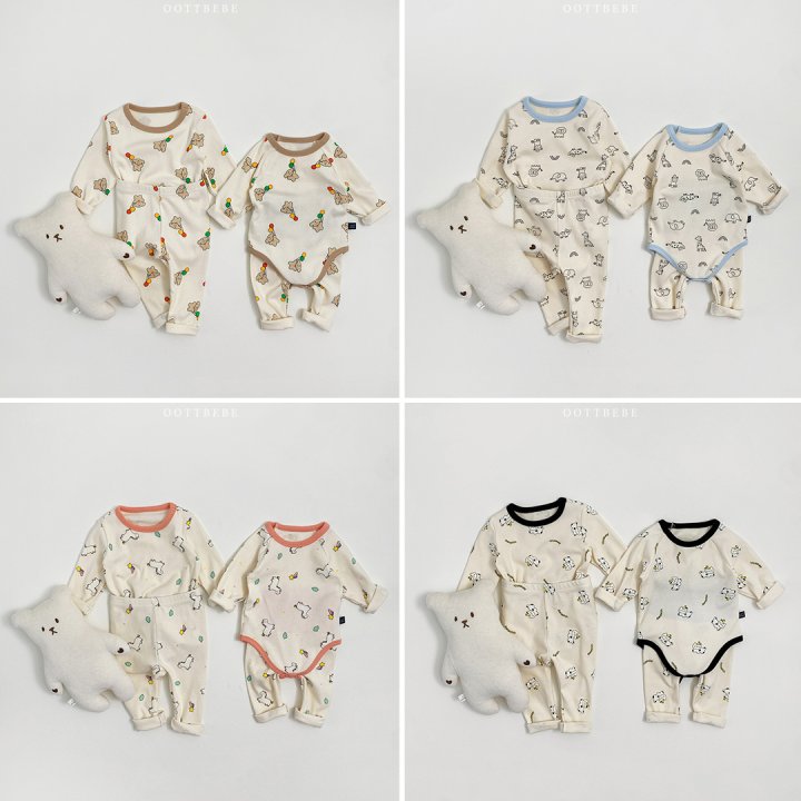 Oott Bebe - Korean Baby Fashion - #babyboutiqueclothing - Yummy Friends Easywear - 10