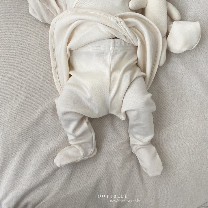Oott Bebe - Korean Baby Fashion - #babyclothing - Organic Cotton Foot Leggings - 5