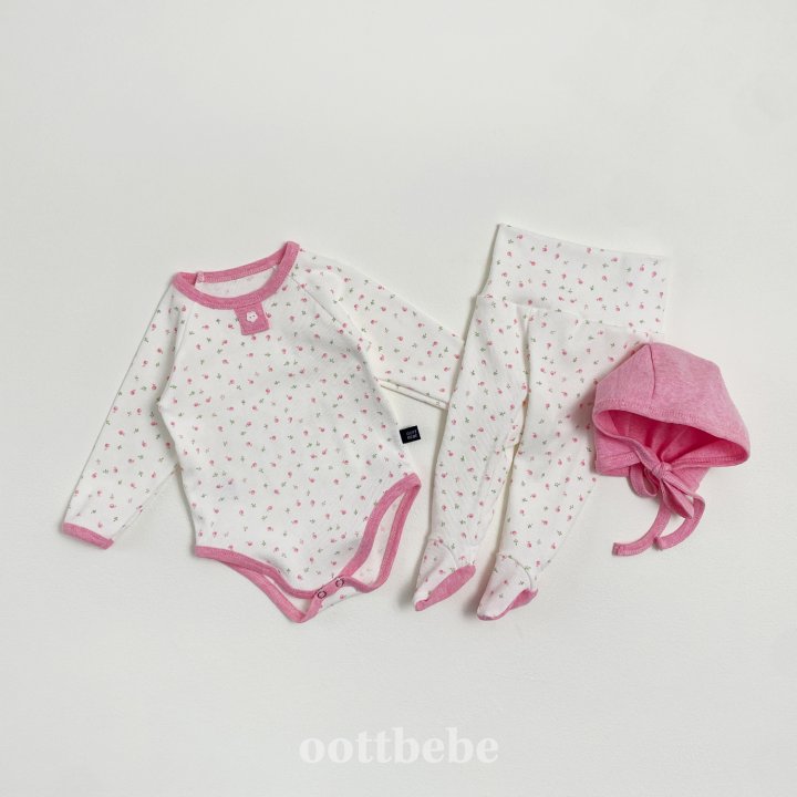 Oott Bebe - Korean Baby Fashion - #babyfashion - Mini Cutie 3 Piece Suit Set - 3