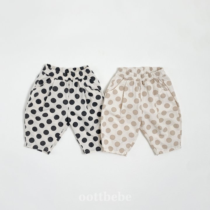Oott Bebe - Korean Baby Fashion - #babyfever - Dot Pumpkin Pants - 3