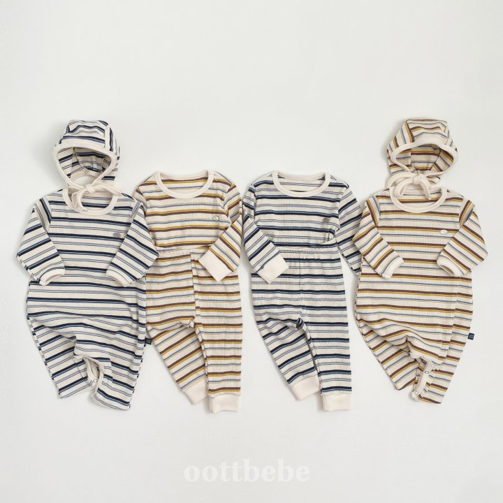 Oott Bebe - Korean Baby Fashion - #babygirlfashion - Peanut Ribbed Easywear - 10