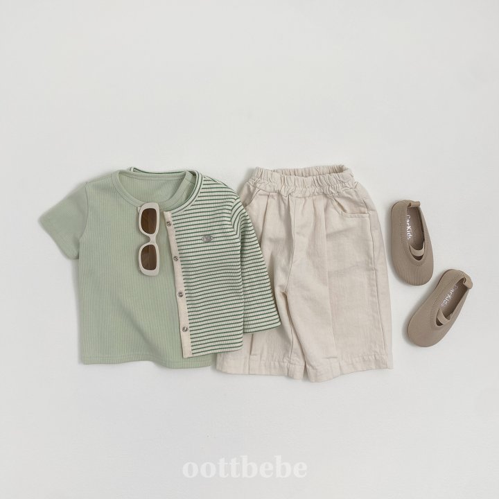 Oott Bebe - Korean Baby Fashion - #babygirlfashion - Sand Pin-tuck Pants - 7