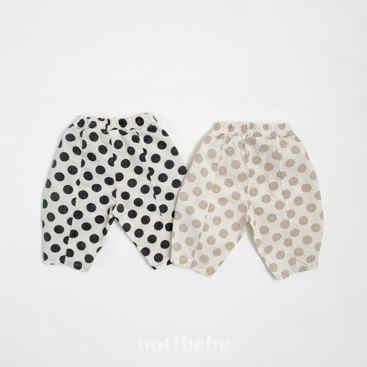 Oott Bebe - Korean Baby Fashion - #babyfever - Dot Pumpkin Pants - 4