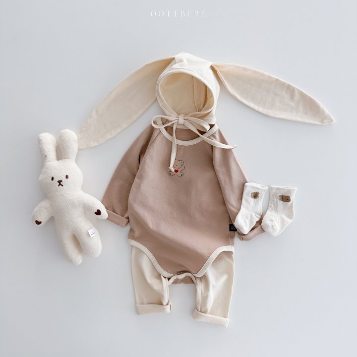 Oott Bebe - Korean Baby Fashion - #babylifestyle - Sweet Modal Bunny Bonnet - 12