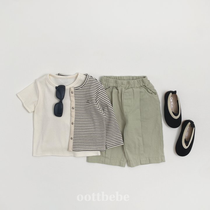 Oott Bebe - Korean Baby Fashion - #babylifestyle - Sand Pin-tuck Pants - 8