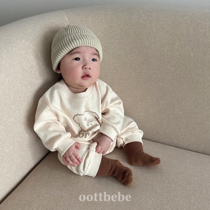 Oott Bebe - Korean Baby Fashion - #babylifestyle - Bonjour Puppy Full Body Suit