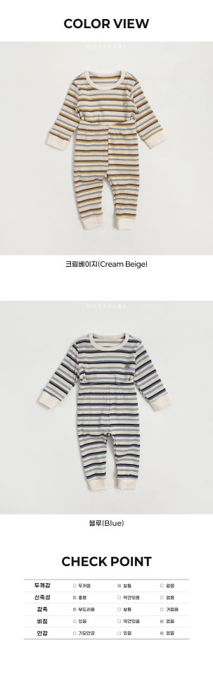 Oott Bebe - Korean Baby Fashion - #babyoninstagram - Peanut Ribbed Easywear - 12