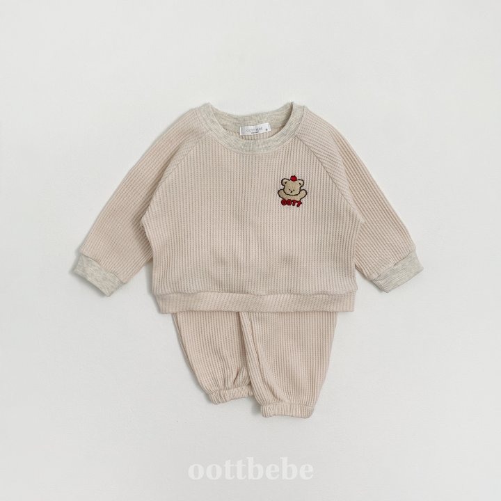 Oott Bebe - Korean Baby Fashion - #babyoninstagram - Apple Otty Top Bottom Set - 10