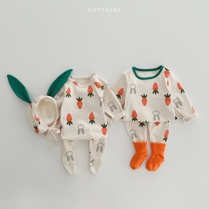Oott Bebe - Korean Baby Fashion - #babyoutfit - Vegetable Easywear - 11