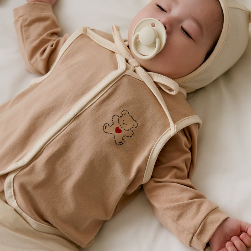 Oott Bebe - Korean Baby Fashion - #babyootd - Sweet Modal Vest - 4
