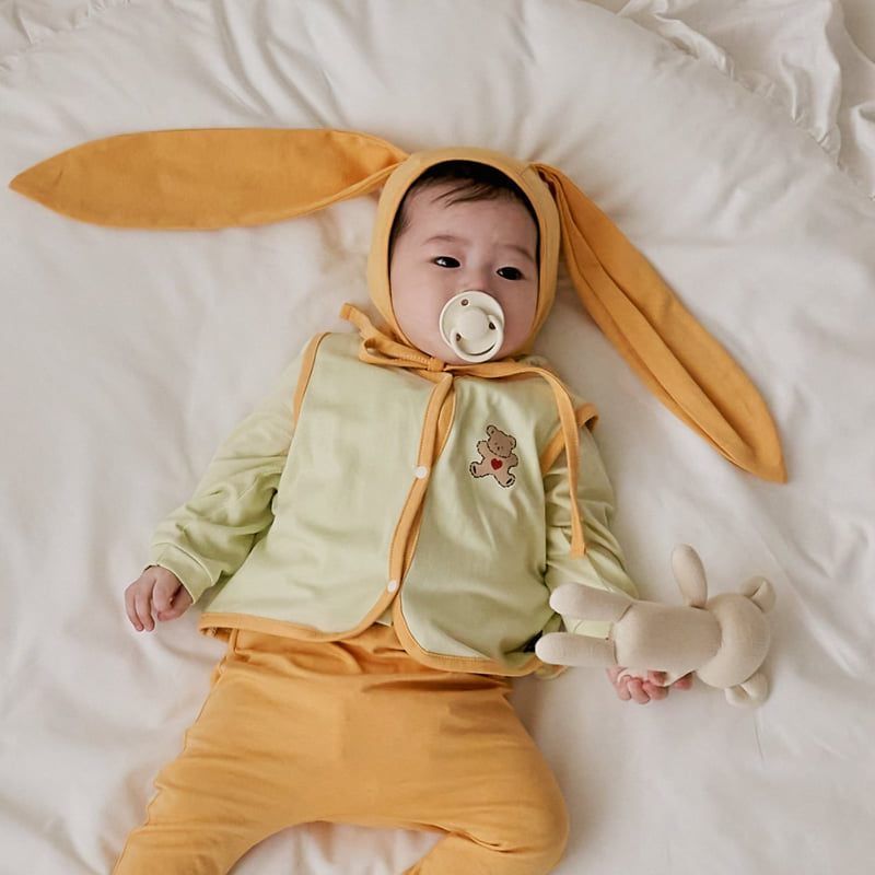 Oott Bebe - Korean Baby Fashion - #babyoutfit - Sweet Modal Vest - 5