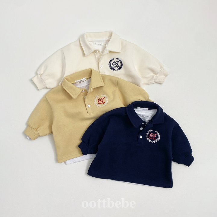 Oott Bebe - Korean Baby Fashion - #babyoutfit - PK Box Collar Tee