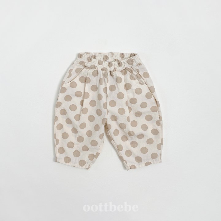 Oott Bebe - Korean Baby Fashion - #babyoutfit - Dot Pumpkin Pants - 9