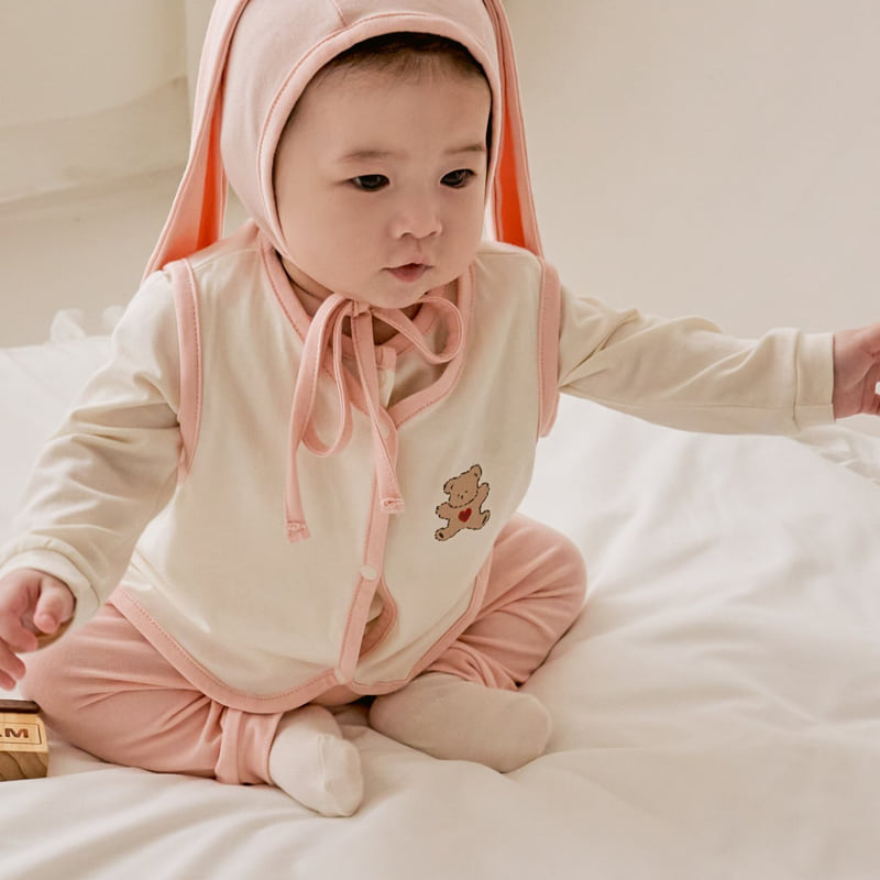 Oott Bebe - Korean Baby Fashion - #babywear - Sweet Modal Vest - 6