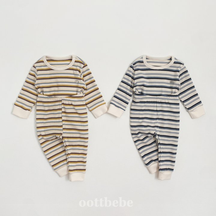 Oott Bebe - Korean Baby Fashion - #babywear - Peanut Ribbed Easywear