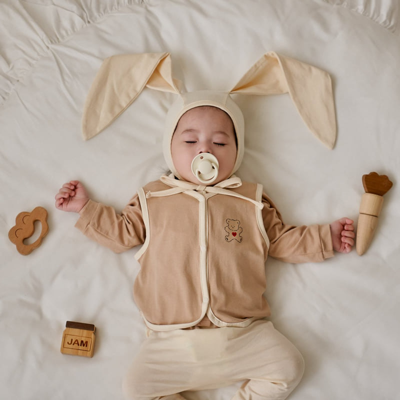 Oott Bebe - Korean Baby Fashion - #onlinebabyshop - Sweet Modal Vest - 8