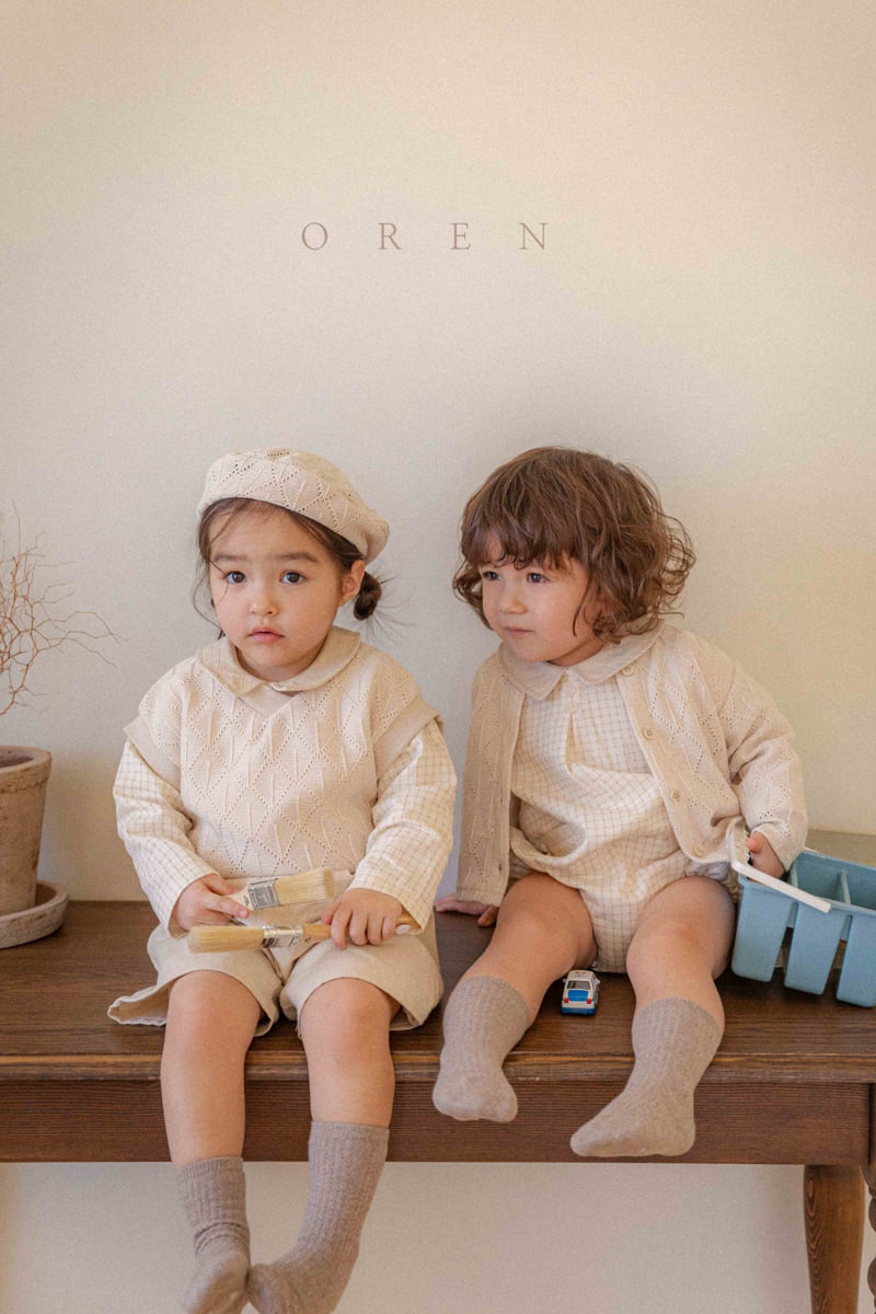 Oren - Korean Baby Fashion - #babyboutique - Marcel Knit Vest - 8
