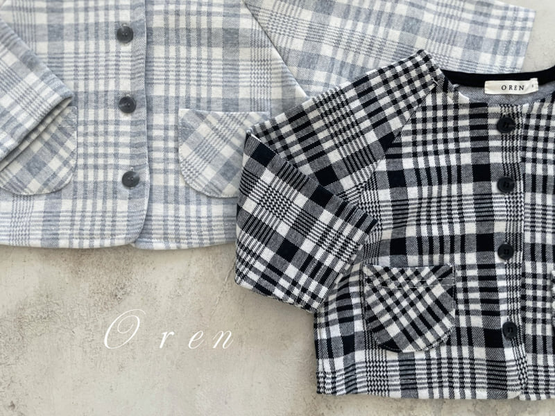 Oren - Korean Baby Fashion - #babyboutique - Tartan Check Beret - 10