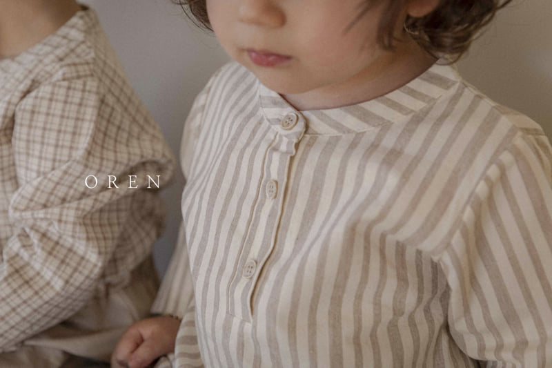 Oren - Korean Baby Fashion - #babyboutiqueclothing - Bebe Henry Neck Classic Shirt - 8