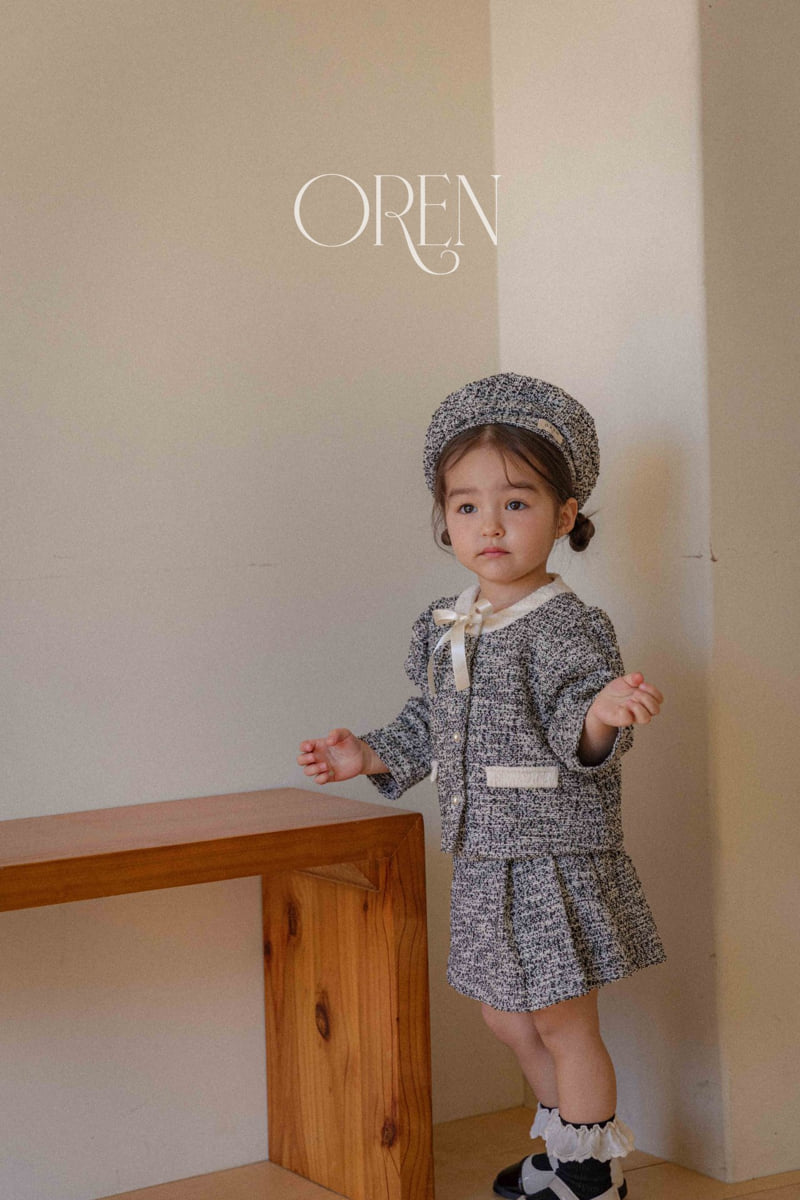 Oren - Korean Baby Fashion - #babyboutiqueclothing - Coco Tweed Culotte Pants Top Bottom Set (girls) - 8