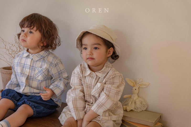 Oren - Korean Baby Fashion - #babyfashion - Bebe Laila Check Shirt - 7