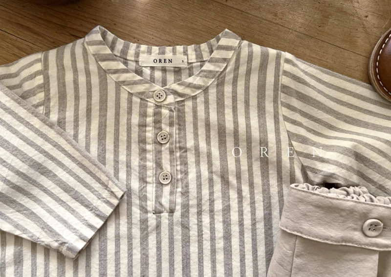 Oren - Korean Baby Fashion - #babyfever - Bebe Henry Neck Classic Shirt - 11