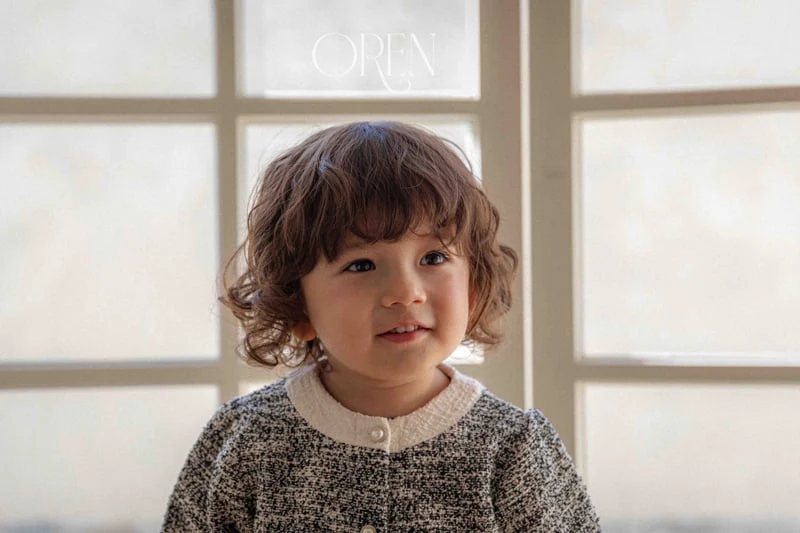 Oren - Korean Baby Fashion - #babyfever - Coco Tweed Basic Pants Top Bottom Set - 10