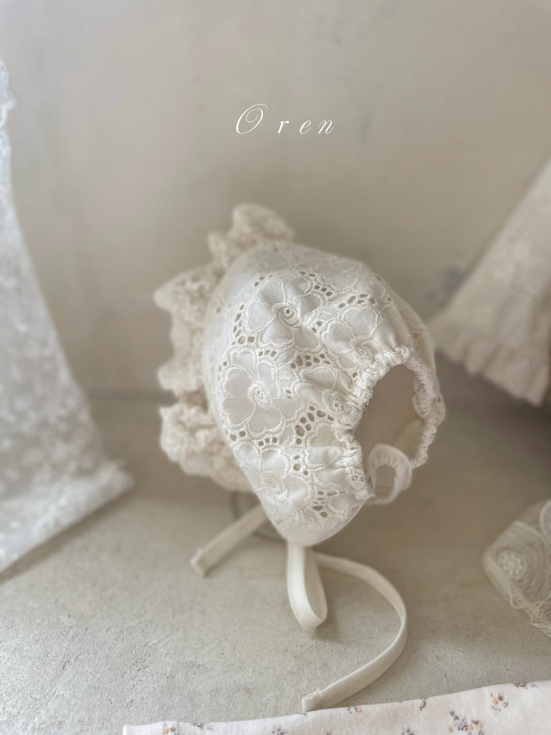 Oren - Korean Baby Fashion - #babyfever - Brillant Lace Bonnet - 5