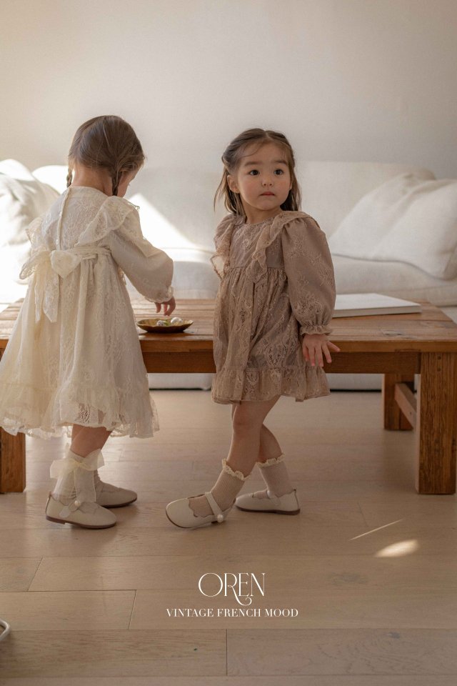 Oren - Korean Baby Fashion - #babygirlfashion - Lenny Lace Suit - 7