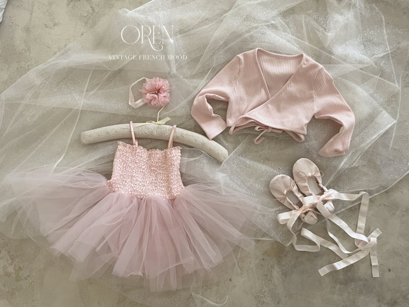 Oren - Korean Baby Fashion - #babylifestyle - EL Cardigan SET Ballet Suit (ribbed material) - 11