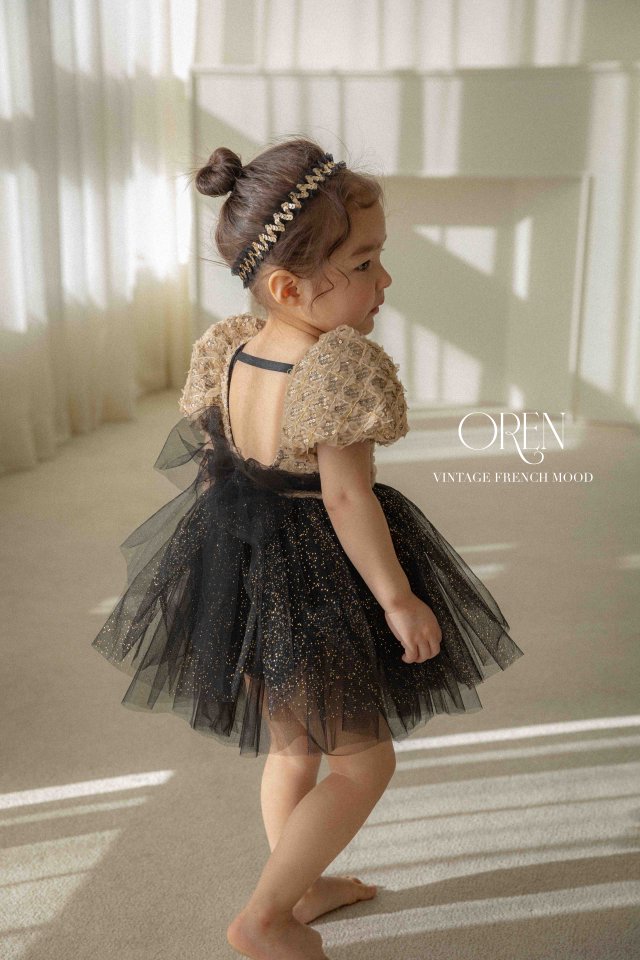 Oren - Korean Baby Fashion - #babylifestyle - Black Swan Tutu Ballet Suit - 8