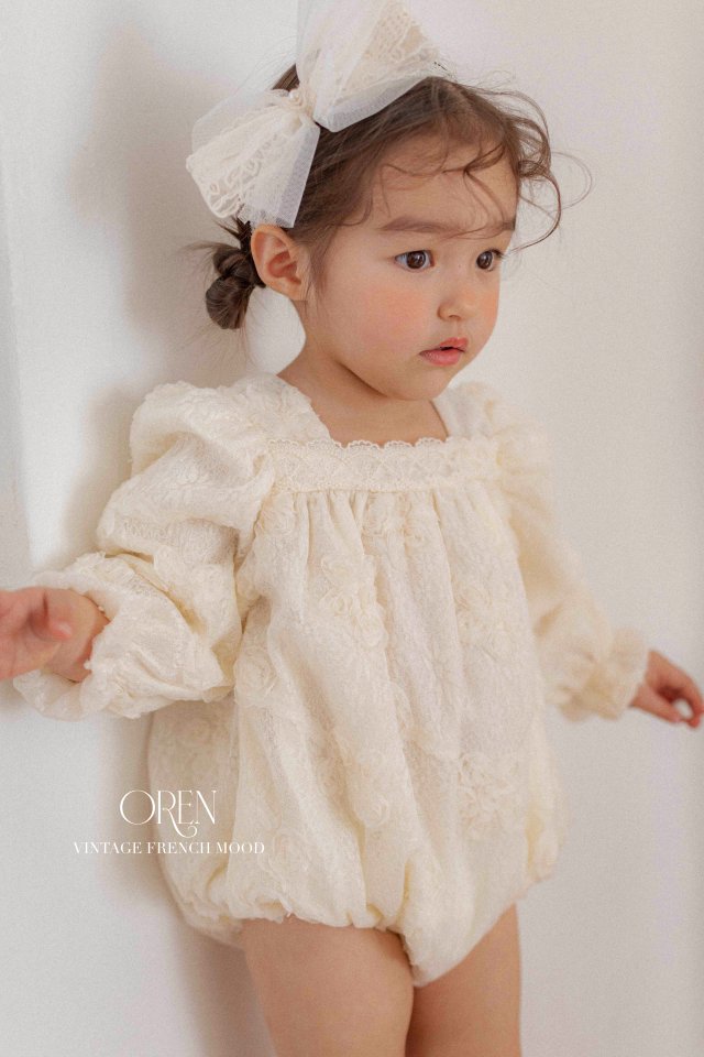 Oren - Korean Baby Fashion - #babylifestyle - Oren Lace Ribbon Hairband - 6